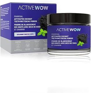 Sponsored Ad - Active Wow Activated Coconut Charcoal Powder - Natural Whitening Activated Charcoal, Charcoal Spearmint Too...